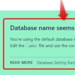LaravelでDatabase name seems incorrectエラーの対処法